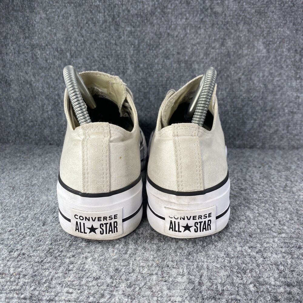 Converse Chuck Taylor All Star Platform Womens 8 Shoes White Thrashed Sneakers - Picture 5 of 11